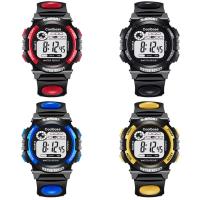 Fashion Children Watch, ABS Plastic, with Stainless Steel & Acrylic, seven colors flashing & for children & waterproof 