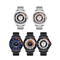 NARY® Watch Collection, Stainless Steel, with Glass & Zinc Alloy, Chinese movement, plated, Life water resistant & for man Approx 9 Inch 