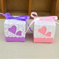 Paper Packing Gift Box, with Satin Ribbon, hollow 