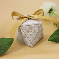 Wedding Candy Box, Paper, with Satin Ribbon & hollow 
