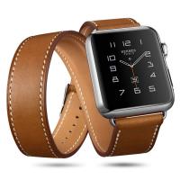 Leather Watch Band brown, 38mm, 42mm 