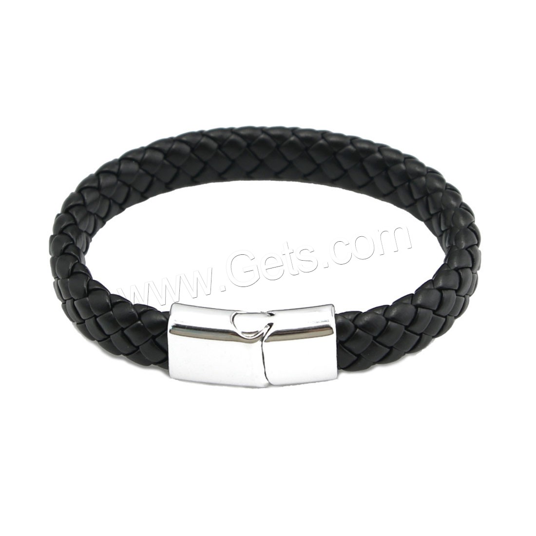 leather cord Bracelet, zinc alloy magnetic clasp, plated, braided bracelet & different length for choice & for man, more colors for choice, Sold By PC