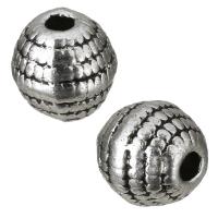Zinc Alloy Jewelry Beads, Drum, antique silver color plated Approx 1.5mm 