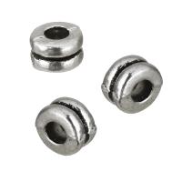 Zinc Alloy Jewelry Beads, Rondelle, antique silver color plated Approx 2mm 