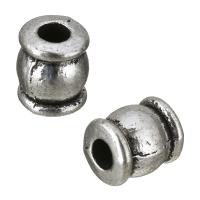 Zinc Alloy Jewelry Beads, Column, antique silver color plated Approx 2mm 
