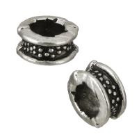Zinc Alloy Jewelry Beads, Rondelle, antique silver color plated Approx 3.5mm 