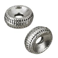 Zinc Alloy Jewelry Beads, Wheel, antique silver color plated Approx 2mm 