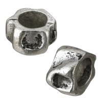 Zinc Alloy Large Hole Beads, antique silver color plated Approx 5.5mm 