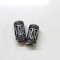 Stainless Steel Large Hole Beads, Column, original color Approx 3.5mm [