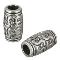 Zinc Alloy Large Hole Beads, antique silver color plated Approx 4mm 