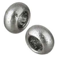 Zinc Alloy Large Hole Beads, Wheel, antique silver color plated Approx 5.5mm 