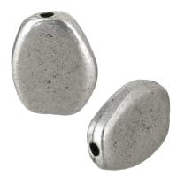 Abalorios de Aleación de Zinc , chapado en color de plata antigua, 10x13x3mm, agujero:aproximado 1mm, Vendido por UD
