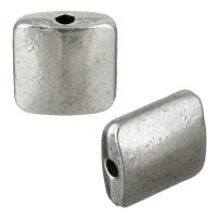 Zinc Alloy Jewelry Beads,  Square, antique silver color plated Approx 1mm 