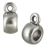 Perles de Bail en alliage de zinc , Plaqué de couleur d'argent Environ 1mm, 3mm, Vendu par PC