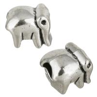 Zinc Alloy Beads Setting, Elephant, antique silver color plated Approx 4.5mm, Inner Approx 1mm 