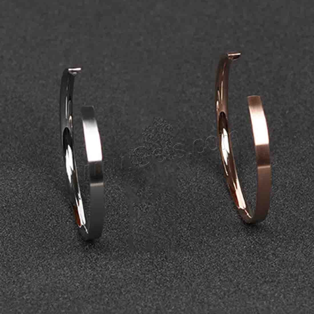 316L Stainless Steel Cuff Bangle, plated, different styles for choice & for couple, more colors for choice, Sold By PC