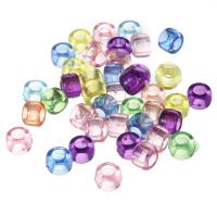 Perles acryliques transparentes, Acrylique, rondelle, couleurs mélangées Environ 2-3mm Vendu par sac