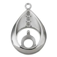 Stainless Steel Pendant Setting, Teardrop, original color Approx 2mm, Inner Approx 8, 2mm 