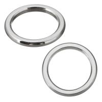 Edelstahl Geschlossen Ring, Kreisring, originale Farbe, 18x2mm, Bohrung:ca. 14mm, verkauft von PC