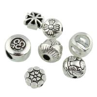 Zinc Alloy Jewelry Beads, antique silver color plated lead & cadmium free 