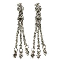 Zinc Alloy Chain Fringe, with iron chain, antique silver color plated, lead & cadmium free Approx 4mm 