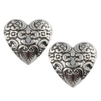 Zinc Alloy Heart Pendants, antique silver color plated, lead & cadmium free Approx 5mm 