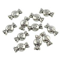 Zinc Alloy Jewelry Beads, Candy, word love, antique silver color plated, lead & cadmium free Approx 0.5mm 