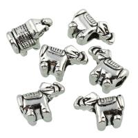 Zinc Alloy Large Hole Beads, Elephant, antique silver color plated, lead & cadmium free Approx 5mm 