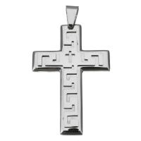 Stainless Steel Cross Pendants, original color Approx 