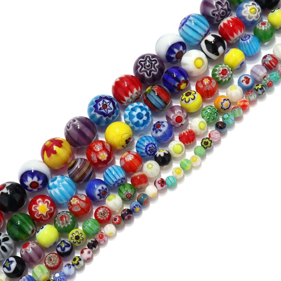 Glass Chevron Beads, Round, different size for choice, Hole:Approx 1mm, Length:Approx 16 Inch, Sold By Strand