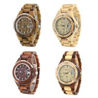 BEWELL® Watch Collection, Wood, with Glass & Stainless Steel, Japanese movement, Life water resistant & for man 46mm Approx 8.5 Inch 