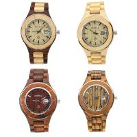 BEWELL® Watch Collection, Wood, with Glass & Stainless Steel, Japanese movement, Life water resistant & for man, 58mm Approx 8.5 Inch 