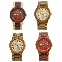 BEWELL® Watch Collection, Wood, with Glass & Stainless Steel, Japanese movement, Life water resistant & for man, 56mm Approx 8.5 Inch 