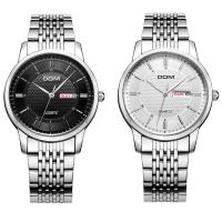 DOM® Watch Collection, Stainless Steel, with zinc alloy dial & Glass, Japanese movement, plated, for man & waterproof Approx 8.2 Inch 