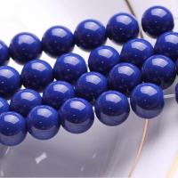 Perles de pierre lasurite naturelles, Blue Ore, Rond, normes différentes pour le choix, bleu Environ 15.7 pouce, Vendu par brin