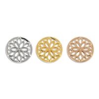 Zinc Alloy Slide Charm, Round, plated lead & cadmium free Approx 