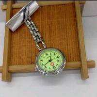 Nurse Watch, Zinc Alloy, with Glass, silver color plated, luminated 