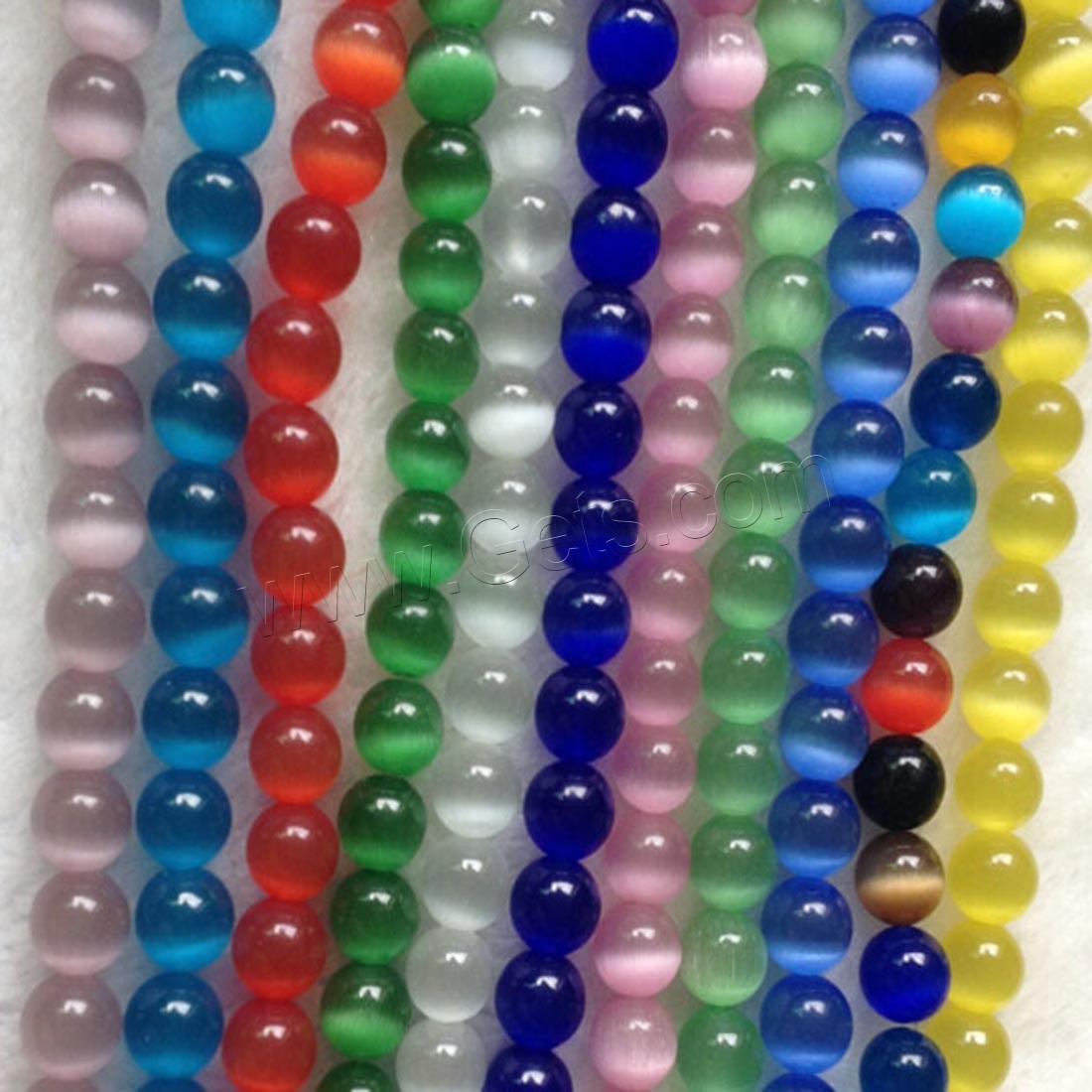 Cats Eye Beads, Round, natural, different size for choice, more colors for choice, Length:Approx 15.7 Inch, Sold By Strand