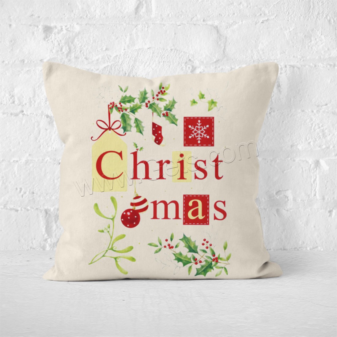 Pillow Case, Plush, Square, printing, durable & Christmas jewelry & different size for choice & different designs for choice, Sold By PC