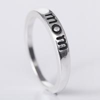 Enamel Zinc Alloy Finger Ring, silver color plated, Unisex  