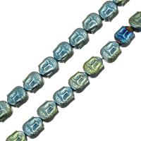 Non Magnetic Hematite Beads, Buddha, plated Approx 1mm Approx 15.5 Inch, Approx 