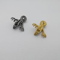 Pendentifs d'animaux en acier inoxydable , dragon, Placage de couleur d'or, unisexe & noircir, plus de couleurs à choisir Environ 2-4mm, Vendu par PC