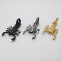 Pendentifs d'animaux en acier inoxydable , scorpion, Placage, unisexe & noircir, plus de couleurs à choisir Environ 2-4mm, Vendu par PC