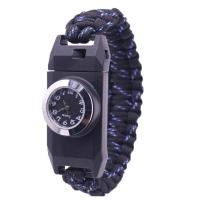 Polyester Cord SOS Watch, with Glass & Plastic & Zinc Alloy, portable & durable & multifunctional & Unisex 25mm Approx 10 Inch 