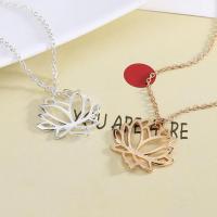 Zinc Alloy Necklace, with 2inch extender chain, Flower, plated, adjustable & oval chain & for woman & hollow Approx 18 Inch 