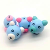Dyed Wood Beads, Bear, DIY 30mm Approx 1mm 