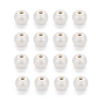 Dyed Wood Beads, Round white Approx 2.5mm 
