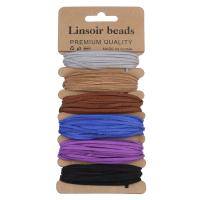 Velveteen Cord, mixed colors, nickel, lead & cadmium free Approx 