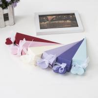 papier Boîte de bonbons de mariage, avec ruban de satin, durable, plus de couleurs à choisir Vendu par PC