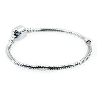 Chaîne d'acier inoxydable du bracelet European, laiton, Placage, longueur différente pour le choix & chaîne serpent & pour femme, Vendu par brin